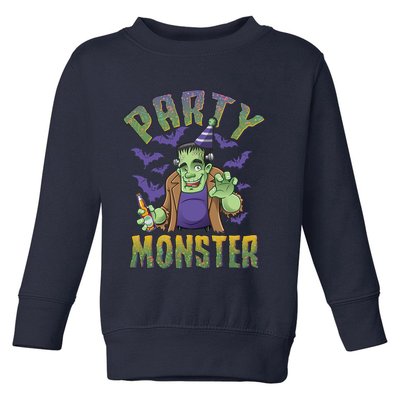 Funny Halloween Party Monster Frankenstein Toddler Sweatshirt