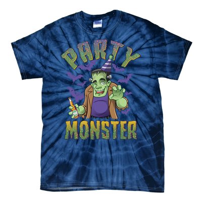 Funny Halloween Party Monster Frankenstein Tie-Dye T-Shirt