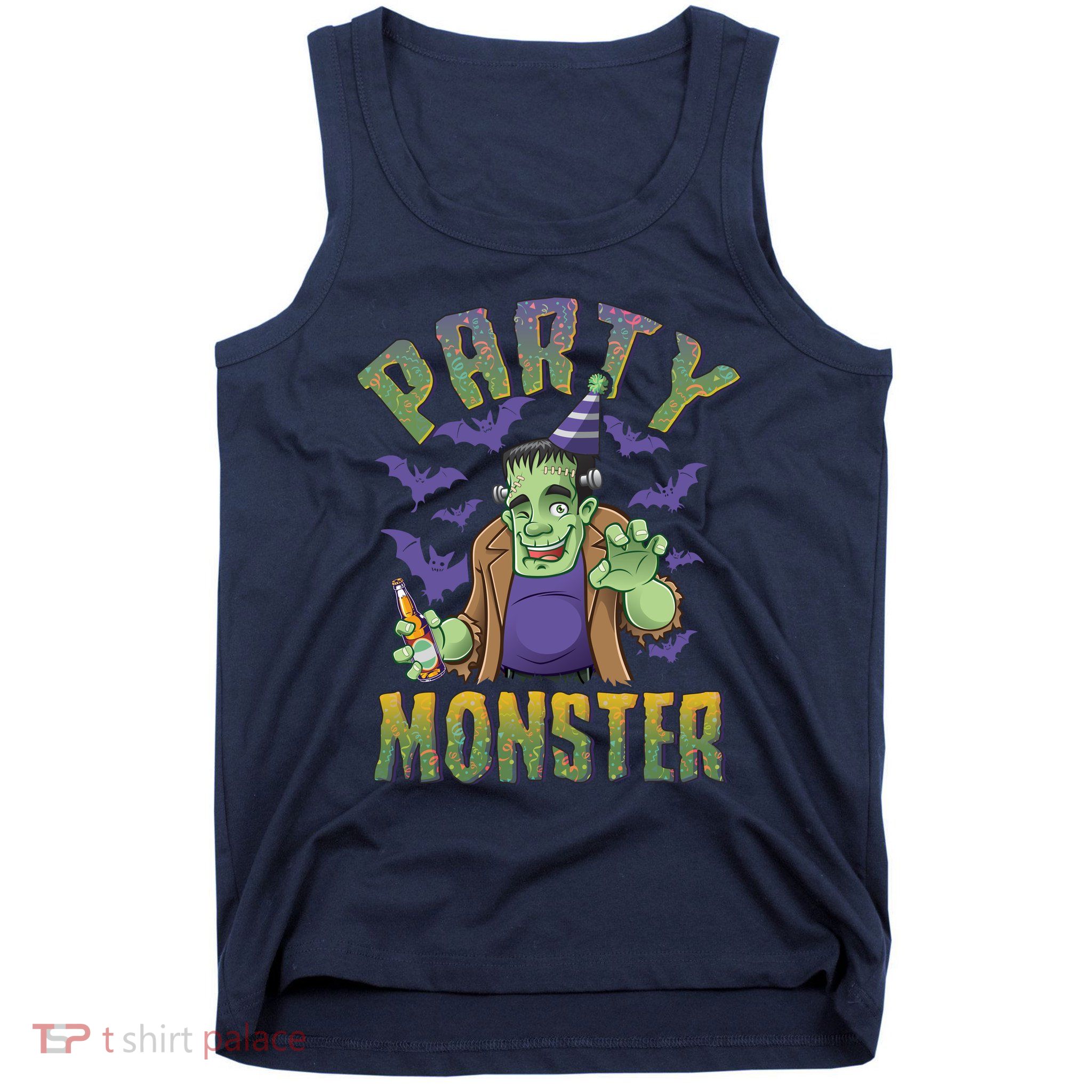 Funny Halloween Party Monster Frankenstein Tank Top