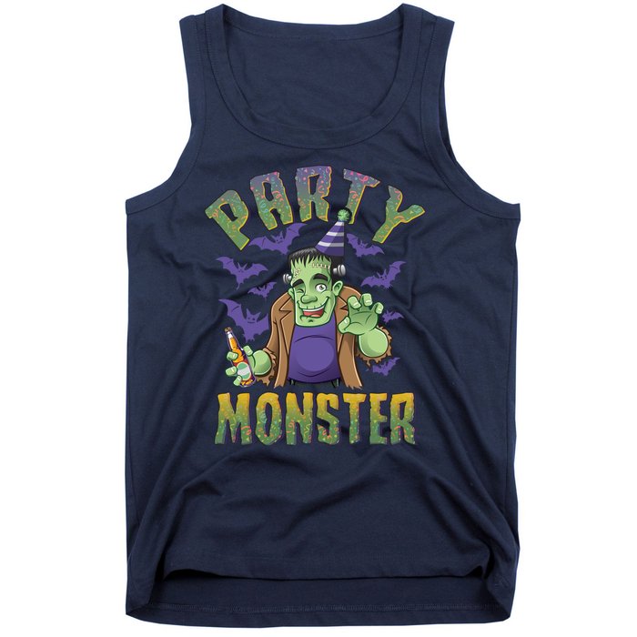 Funny Halloween Party Monster Frankenstein Tank Top