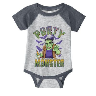 Funny Halloween Party Monster Frankenstein Infant Baby Jersey Bodysuit