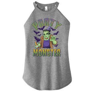 Funny Halloween Party Monster Frankenstein Women's Perfect Tri Rocker Tank