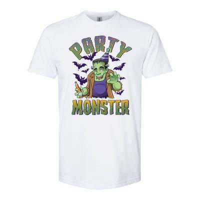 Funny Halloween Party Monster Frankenstein Softstyle® CVC T-Shirt