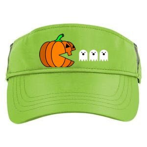 Funny Halloween Pumpkin Eating Ghost Gamer Adult Drive Performance Visor