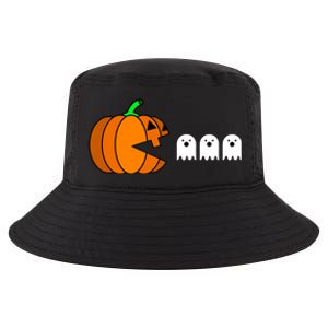 Funny Halloween Pumpkin Eating Ghost Gamer Cool Comfort Performance Bucket Hat