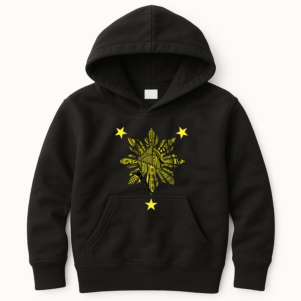 Filipino Heritage Polynesian Tribal Tattoo Kids Hoodie