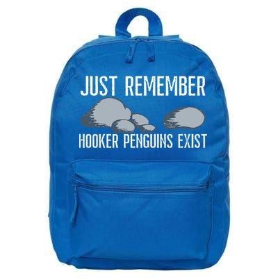 Funny Hooker Penguins Exist Penguin Lover Marine Biologist  16 in Basic Backpack