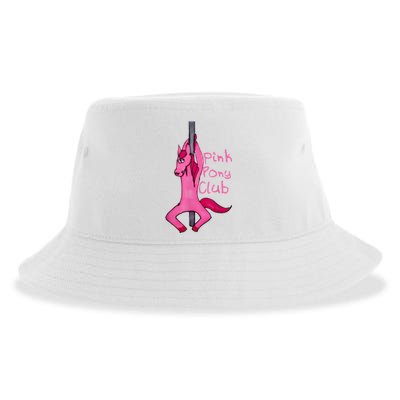 Funny Horse Pink Pony Club Sustainable Bucket Hat