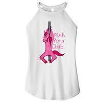 Funny Horse Pink Pony Club Women’s Perfect Tri Rocker Tank