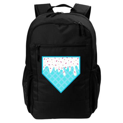 Funny Home Plate Drip Ice Cream Softball & Baseball Backpack