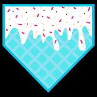 Funny Home Plate Drip Ice Cream Softball & Baseball Bag