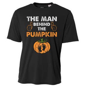 Funny Halloween Pregnancy Baby Shower Behind The Pumpkin Cooling Performance Crew T-Shirt