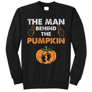 Funny Halloween Pregnancy Baby Shower Behind The Pumpkin Sweatshirt