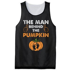 Funny Halloween Pregnancy Baby Shower Behind The Pumpkin Mesh Reversible Basketball Jersey Tank