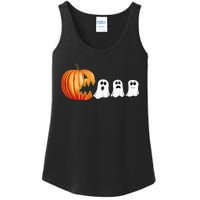 Funny Halloween Pumpkin Ghosts Jack O Lantern Ladies Essential Tank