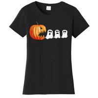 Funny Halloween Pumpkin Ghosts Jack O Lantern Women's T-Shirt