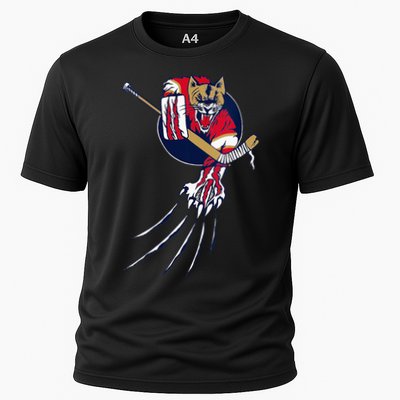 Florida Hockey Player Goalie Beast Ice Panther Cat Cougar Performance Shirt