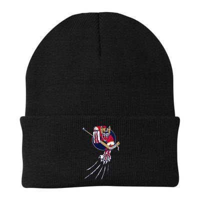 Florida Hockey Player Goalie Beast Ice Panther Cat Cougar Beanie