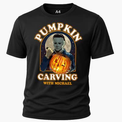 Funny Halloween Pumpkin Carving With Michael Performance Shirt