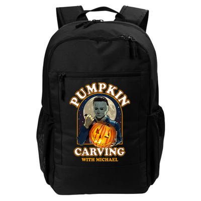 Funny Halloween Pumpkin Carving With Michael Backpack