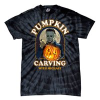 Funny Halloween Pumpkin Carving With Michael Tie-Dye T-Shirt