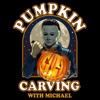 Funny Halloween Pumpkin Carving With Michael Womens T-Shirt