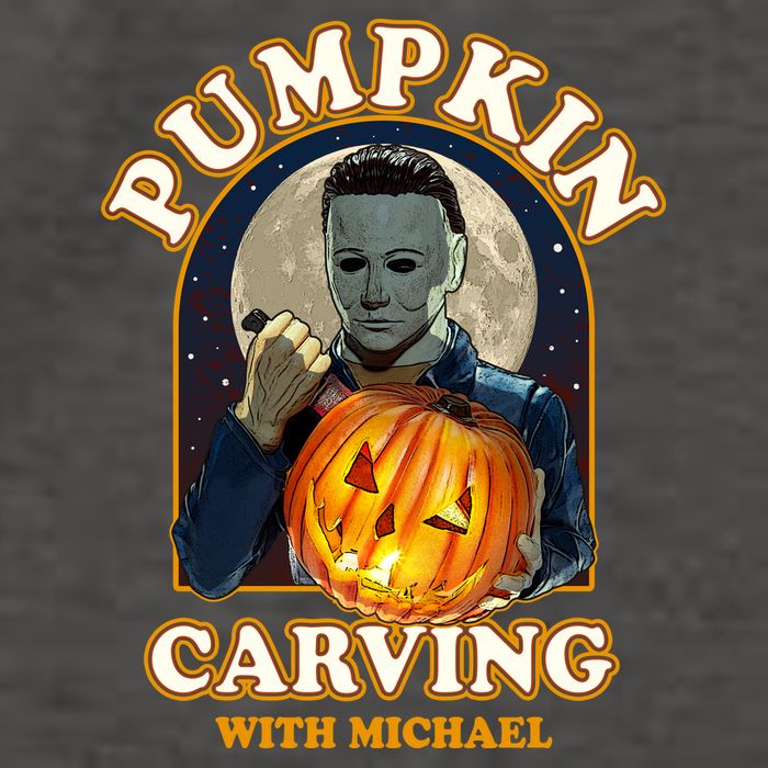 Funny Halloween Pumpkin Carving With Michael Vector Backpack