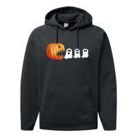 Funny Halloween Pumpkin Ghosts Jack O Lantern Performance Fleece Hoodie