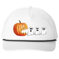 Funny Halloween Pumpkin Ghosts Jack O Lantern Snapback Five-Panel Rope Hat