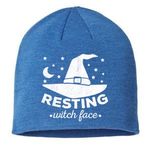 Funny Halloween Party Witch Hat Costume Resting Witch Face Cool Gift Sustainable Beanie