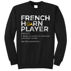 French Horn Player Definition Funny French Horn Sweatshirt