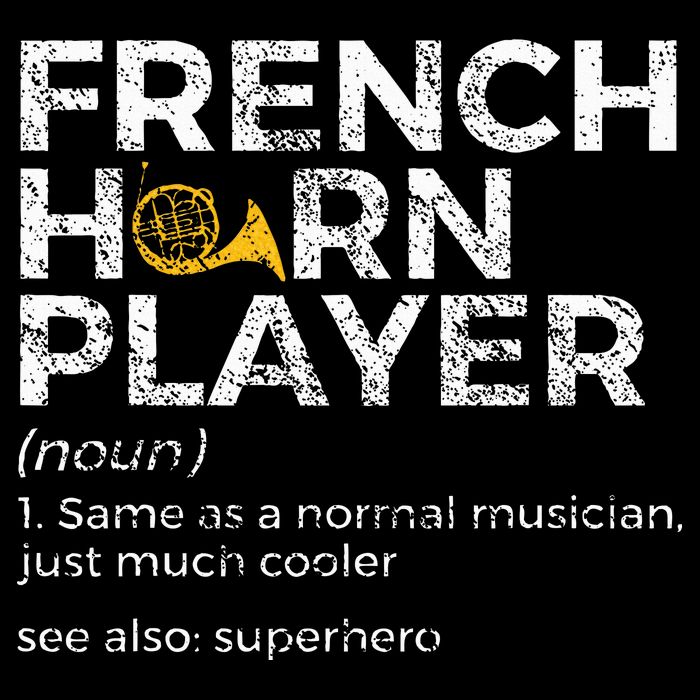 French Horn Player Definition Funny French Horn Sustainable Bucket Hat