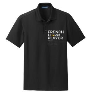 French Horn Player Definition Funny French Horn Dry Zone Grid Polo