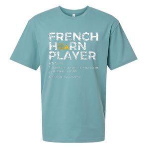 French Horn Player Definition Funny French Horn Sueded Cloud Jersey T-Shirt