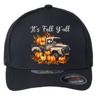 Fall Harvest Pumpkin Truck Autumn Tree Thanksgiving Flexfit Unipanel Trucker Cap