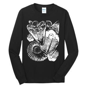 Fossil Hunter Paleontologist Fossil Hunting Tall Long Sleeve T-Shirt