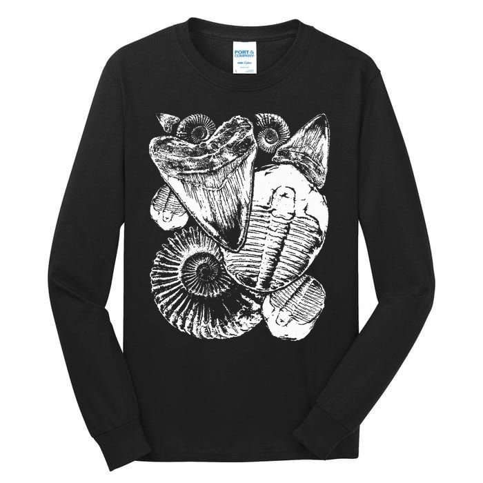 Fossil Hunter Paleontologist Fossil Hunting Tall Long Sleeve T-Shirt