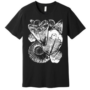 Fossil Hunter Paleontologist Fossil Hunting Premium T-Shirt