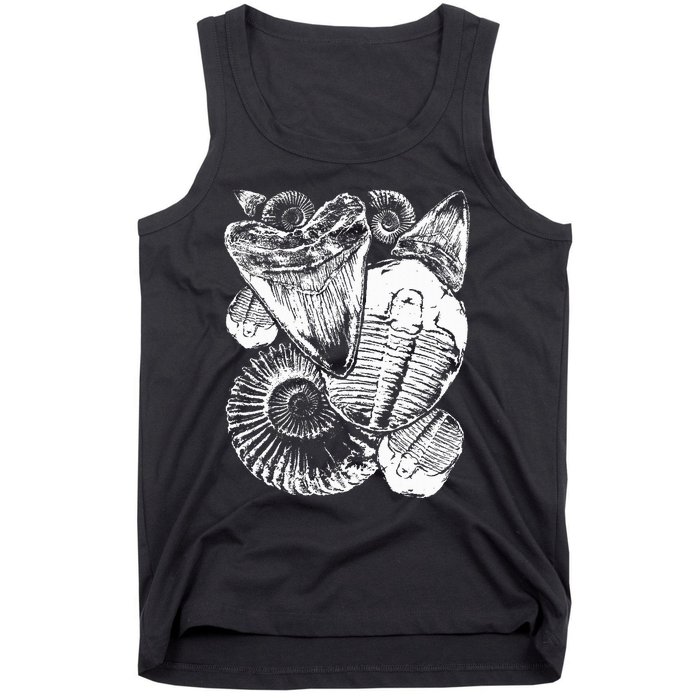 Fossil Hunter Paleontologist Fossil Hunting Tank Top