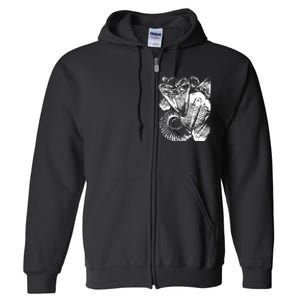 Fossil Hunter Paleontologist Fossil Hunting Full Zip Hoodie