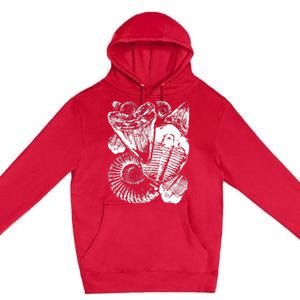 Fossil Hunter Paleontologist Fossil Hunting Premium Pullover Hoodie