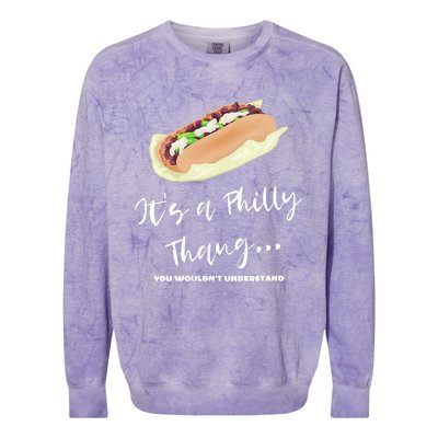 Funny Hoagie, Philadelphia Citizen, Its A Philly Thing Colorblast Crewneck Sweatshirt