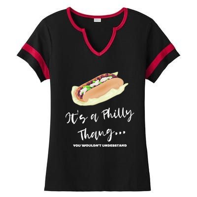 Funny Hoagie, Philadelphia Citizen, Its A Philly Thing Ladies Halftime Notch Neck Tee