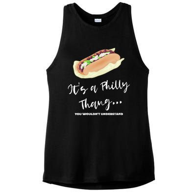 Funny Hoagie, Philadelphia Citizen, Its A Philly Thing Ladies PosiCharge Tri-Blend Wicking Tank