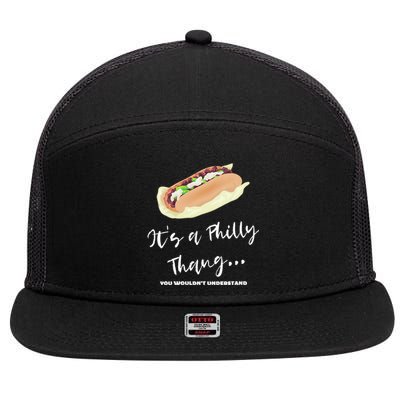 Funny Hoagie, Philadelphia Citizen, Its A Philly Thing 7 Panel Mesh Trucker Snapback Hat