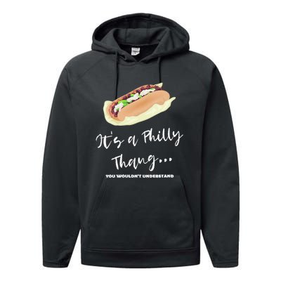 Funny Hoagie, Philadelphia Citizen, Its A Philly Thing Performance Fleece Hoodie