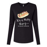 Funny Hoagie, Philadelphia Citizen, Its A Philly Thing Womens Cotton Relaxed Long Sleeve T-Shirt