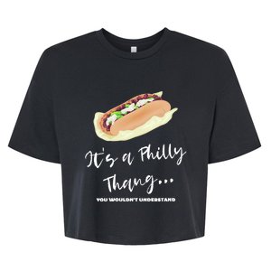 Funny Hoagie, Philadelphia Citizen, Its A Philly Thing Bella+Canvas Jersey Crop Tee