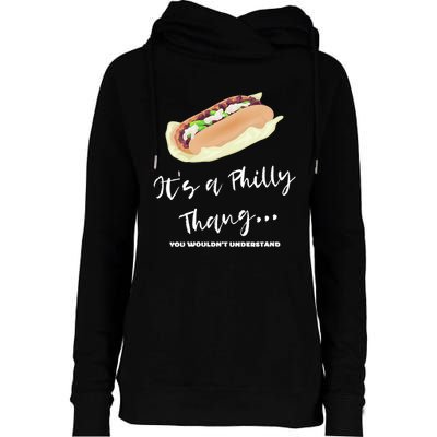 Funny Hoagie, Philadelphia Citizen, Its A Philly Thing Womens Funnel Neck Pullover Hood