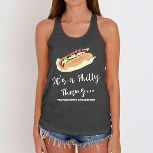 Funny Hoagie, Philadelphia Citizen, Its A Philly Thing Women's Knotted Racerback Tank